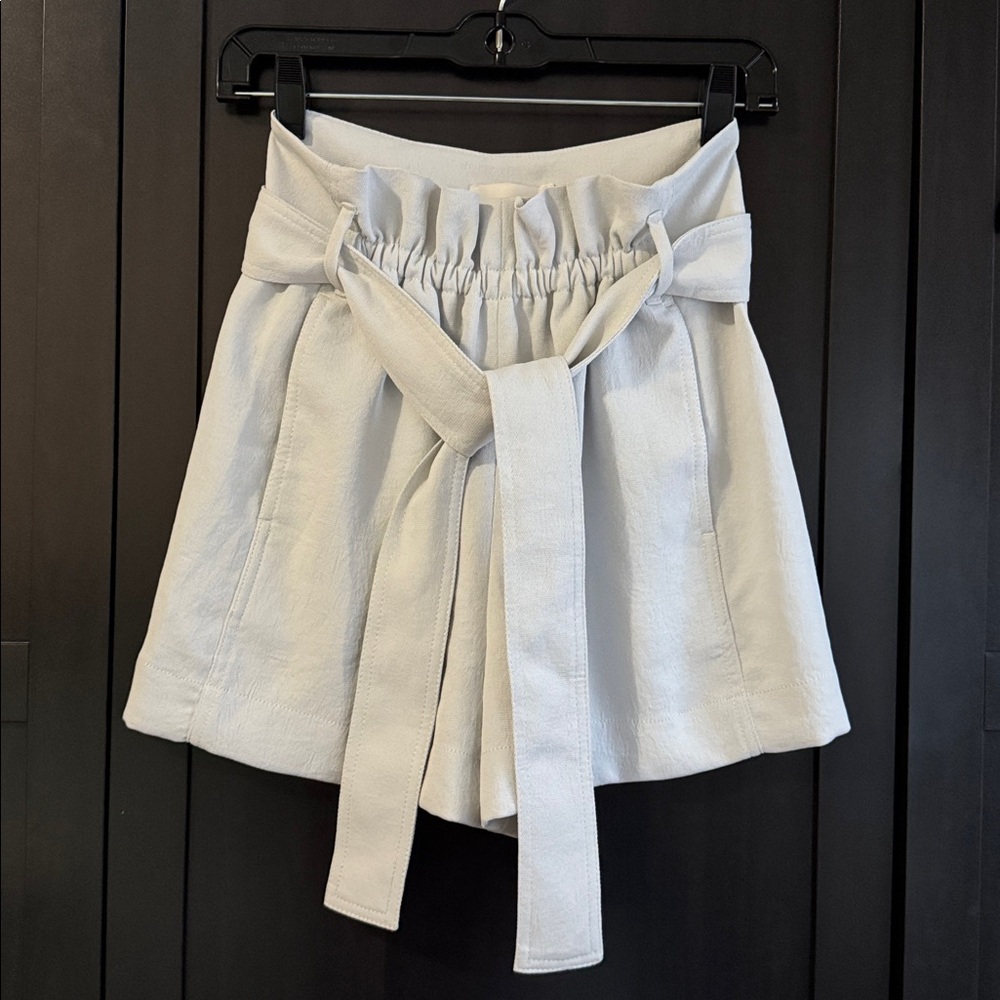 Wilfred baby blue gray Textured Shorts